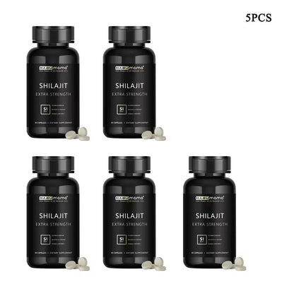 Organic Shilajit for Men | 60 Capsules | Natural Energy + Stamina Booster | Himalayan Mineral Power | Clinically Studied Formula