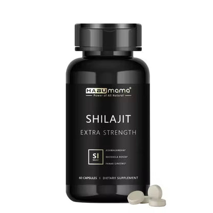 Organic Shilajit for Men | 60 Capsules | Natural Energy + Stamina Booster | Himalayan Mineral Power | Clinically Studied Formula