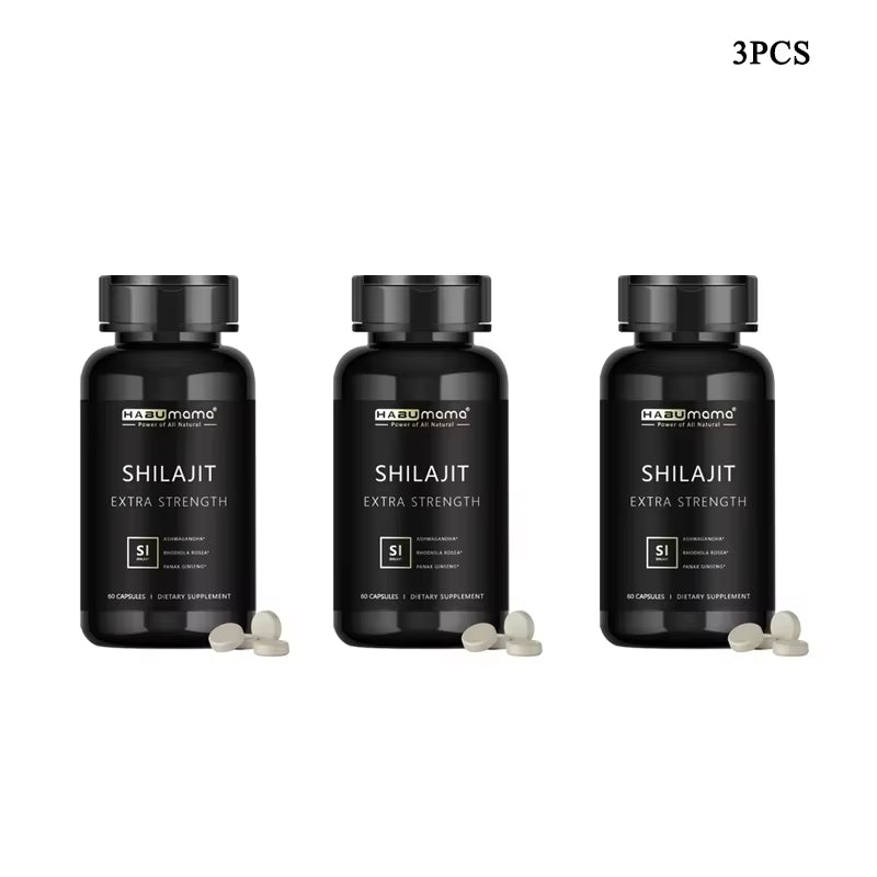 Organic Shilajit for Men | 60 Capsules | Natural Energy + Stamina Booster | Himalayan Mineral Power | Clinically Studied Formula