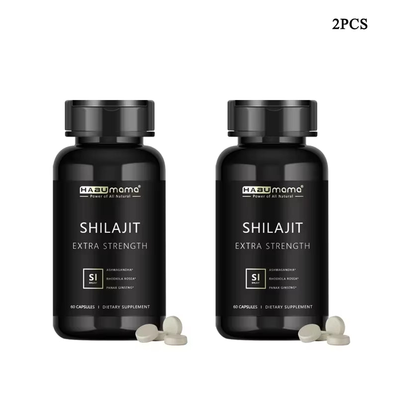 Organic Shilajit for Men | 60 Capsules | Natural Energy + Stamina Booster | Himalayan Mineral Power | Clinically Studied Formula