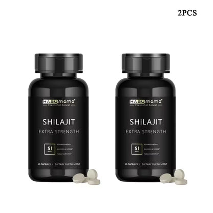 Organic Shilajit for Men | 60 Capsules | Natural Energy + Stamina Booster | Himalayan Mineral Power | Clinically Studied Formula